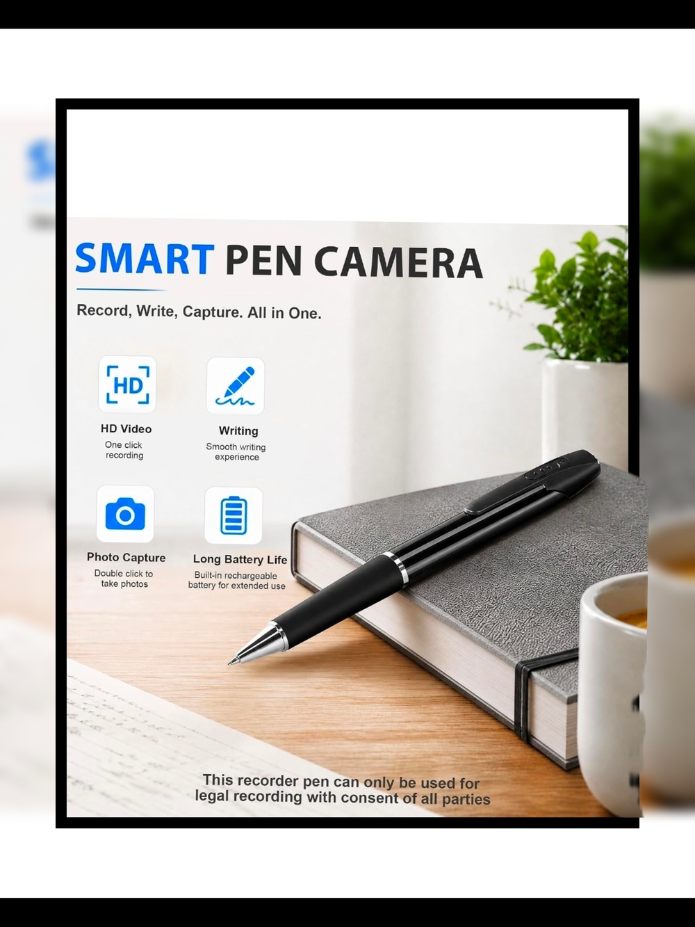 ✨️ NEW ✨️ Smart Hidden Pen Camera